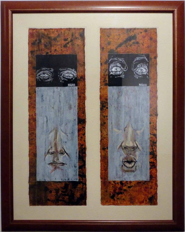 Facetas, work by Fernando M. Águila — mixed media