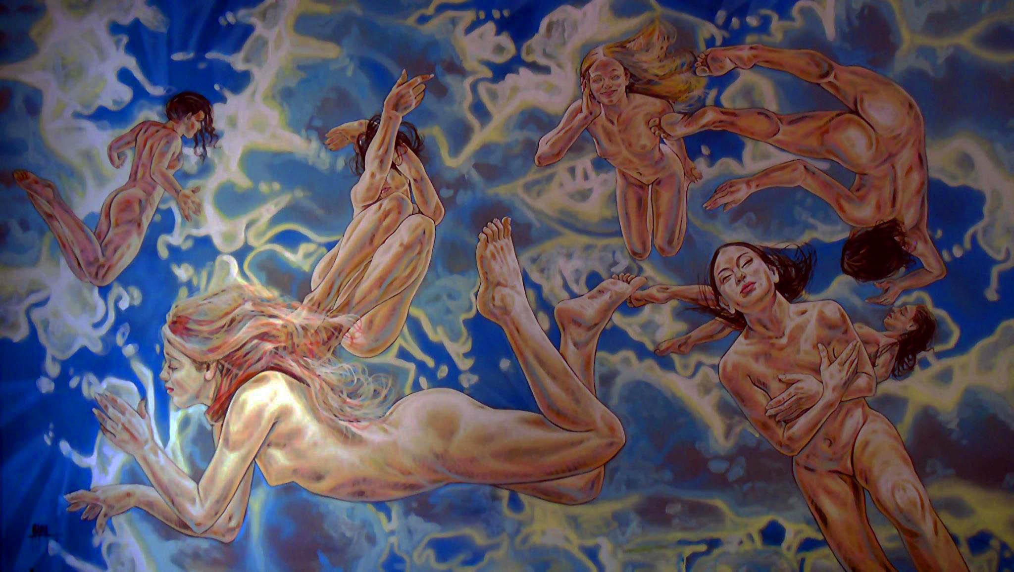 Idea misógina, work by Fernando M. Águila — acrylic on canvas
