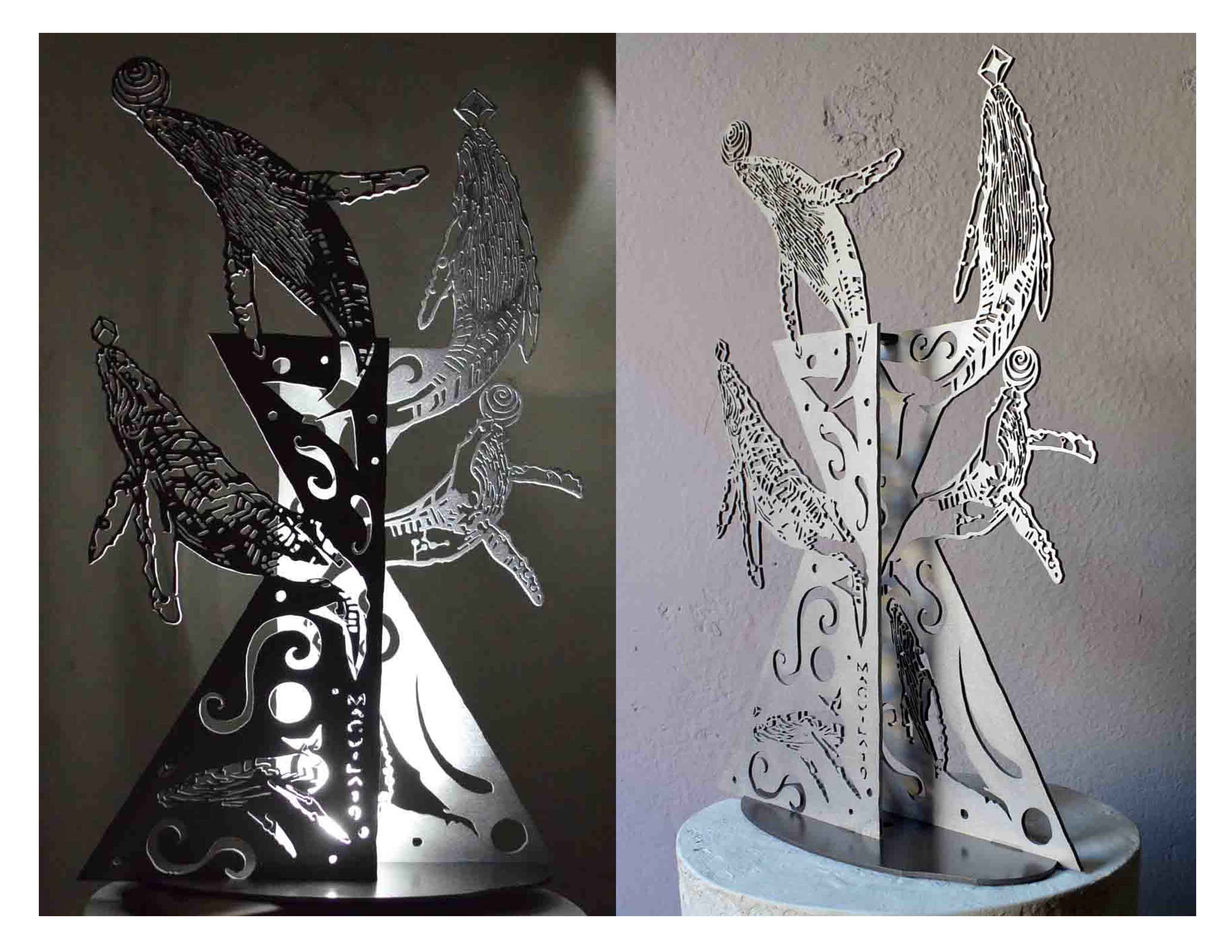 Pieza galvanizado, work by Fernando M. Águila — object and bas-relief