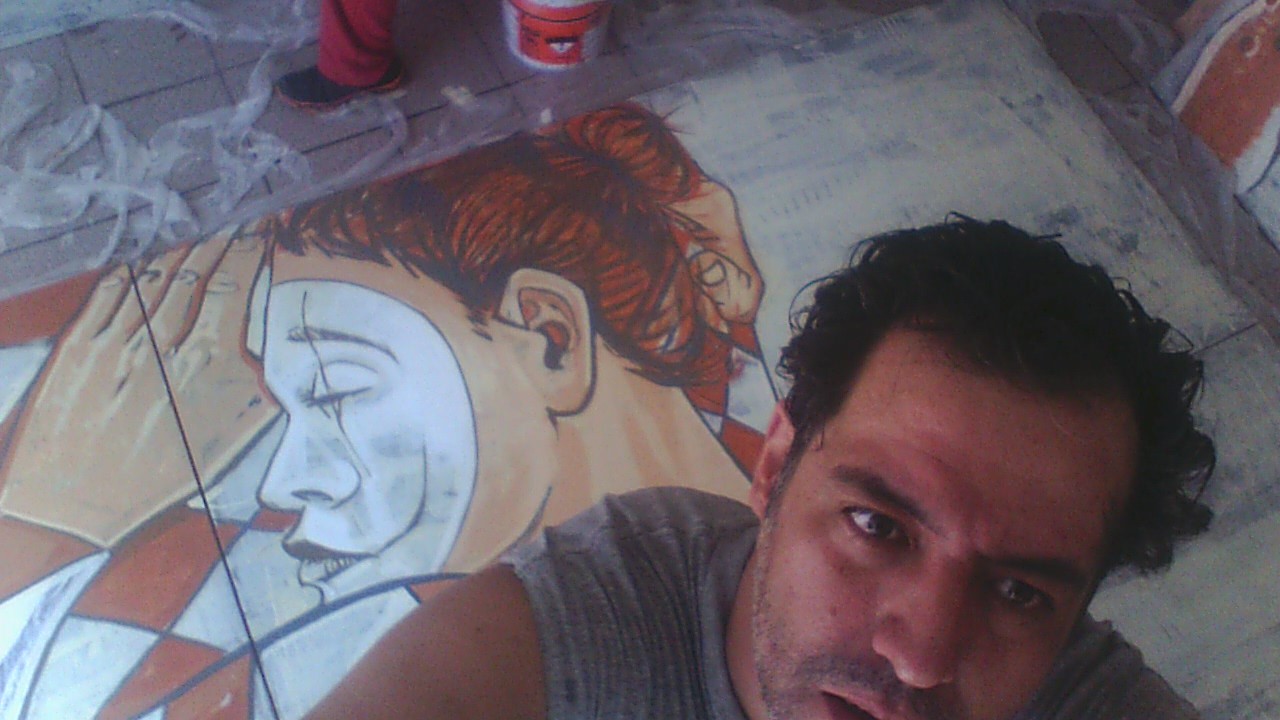 Pisal armado, work by Fernando M. Águila — mixed media