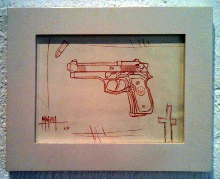 Vereta, work by Fernando M. Águila — mixed media