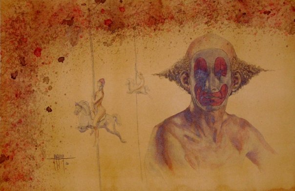 Calé — William IV by Fernando M. Águila, work from the Calé series in mixed media on paper